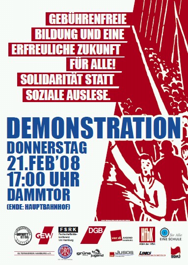 Plakat zur Demo
